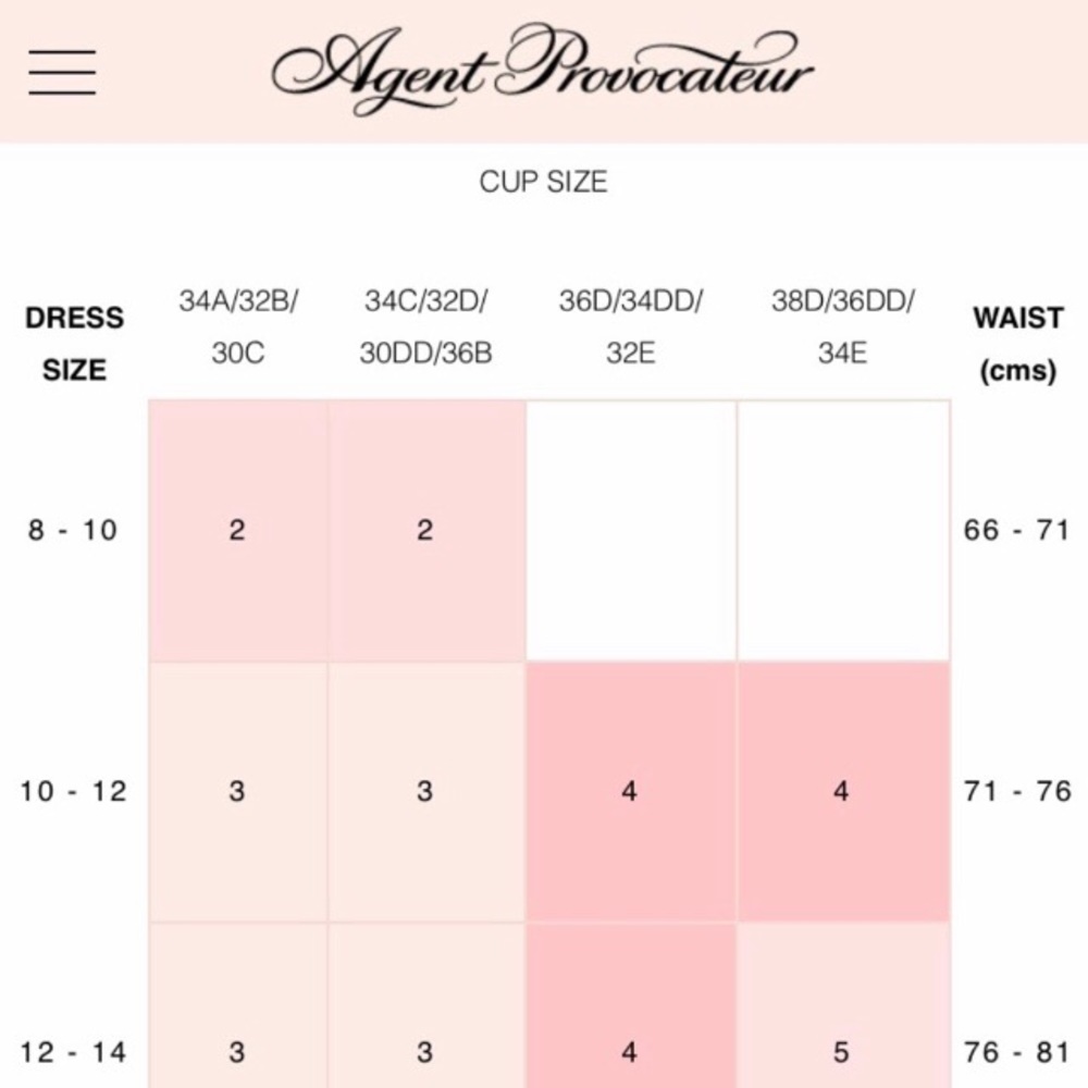 CHART Lingerie, Shapewear & Jammies
